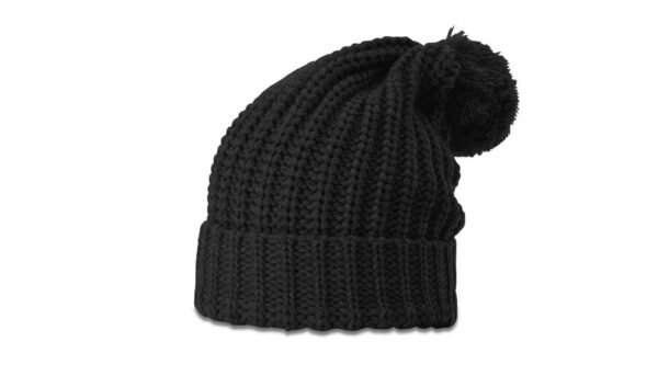 CROWN-CORNERH 143 Chunk Cable Beanie w/Cuff & Pom | Cozy Cable Knit Beanie - Min. 12 Beanies Per Order, Mix & Match - Image 3