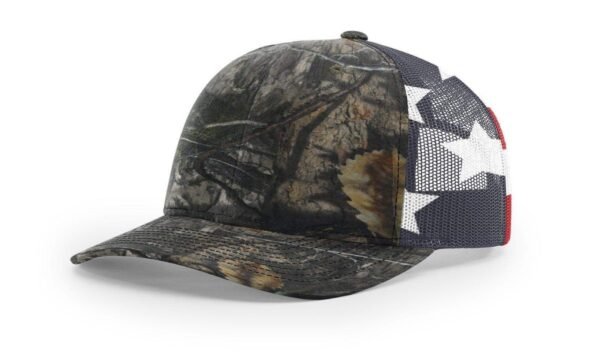 CROWN-CORNERH 112PM Printed Mesh Trucker Cap Hat Adjustable Snapback Closure American Flag Hat - Image 4