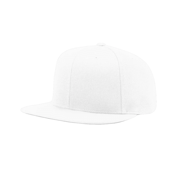 CROWN-CORNERH 510 Flatbill Snapback Cap Wool Blend Hat Hi-Profile Adjustable Snapback - Image 5