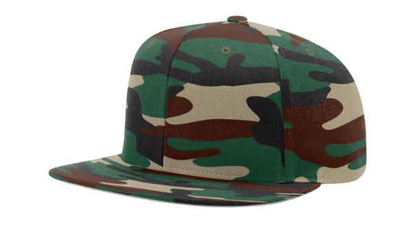 CROWN-CORNERH 510 Flatbill Snapback Cap Wool Blend Hat Hi-Profile Adjustable Snapback - Image 4