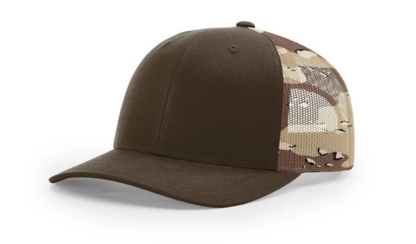 CROWN-CORNERH 112PM Printed Mesh Trucker Cap Hat Adjustable Snapback Closure American Flag Hat - Image 3