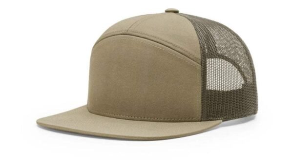 CROWN-CORNERH 168 Hat 7-Panel Trucker Cap Hi-Pro Adjustable Snapback - OSFM - Image 8