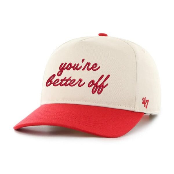 You're Better Off '47 HITCH Snapback Hat - Image 3