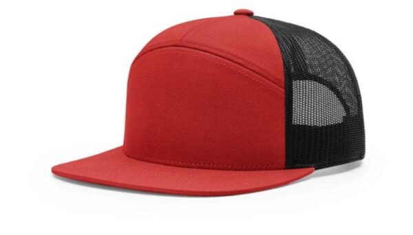 CROWN-CORNERH 168 Hat 7-Panel Trucker Cap Hi-Pro Adjustable Snapback - OSFM - Image 7