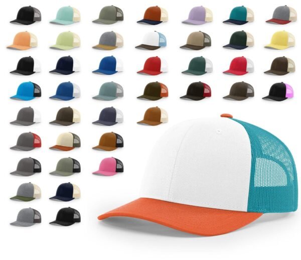CROWN-CORNERH 115 Trucker Hat Low Profile Snapback 6 Panel Hat Trucker Cap MD/LG