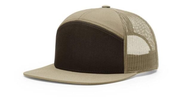CROWN-CORNERH 168 Hat 7-Panel Trucker Cap Hi-Pro Adjustable Snapback - OSFM - Image 12