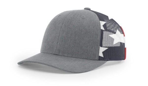 CROWN-CORNERH 112PM Printed Mesh Trucker Cap Hat Adjustable Snapback Closure American Flag Hat - Image 6