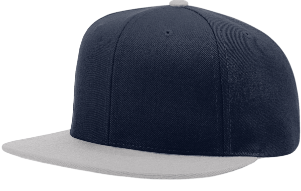CROWN-CORNERH 510 Flatbill Snapback Cap Wool Blend Hat Hi-Profile Adjustable Snapback - Image 3