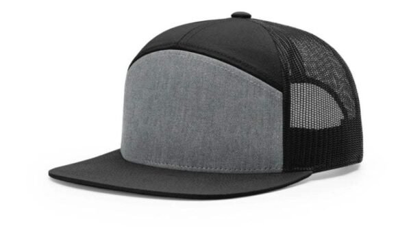 CROWN-CORNERH 168 Hat 7-Panel Trucker Cap Hi-Pro Adjustable Snapback - OSFM - Image 9